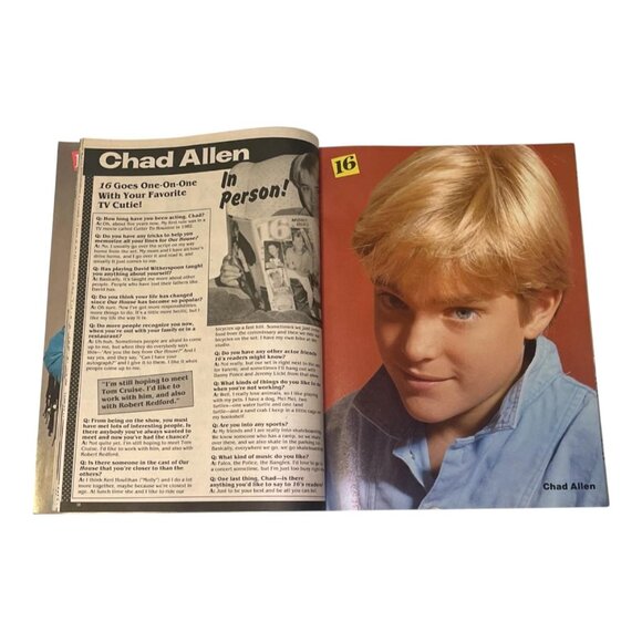 16 Magazine September 1987 Menudo Bon Jovi Duran Duran Corey Hart River Phoenix - Picture 4 of 7